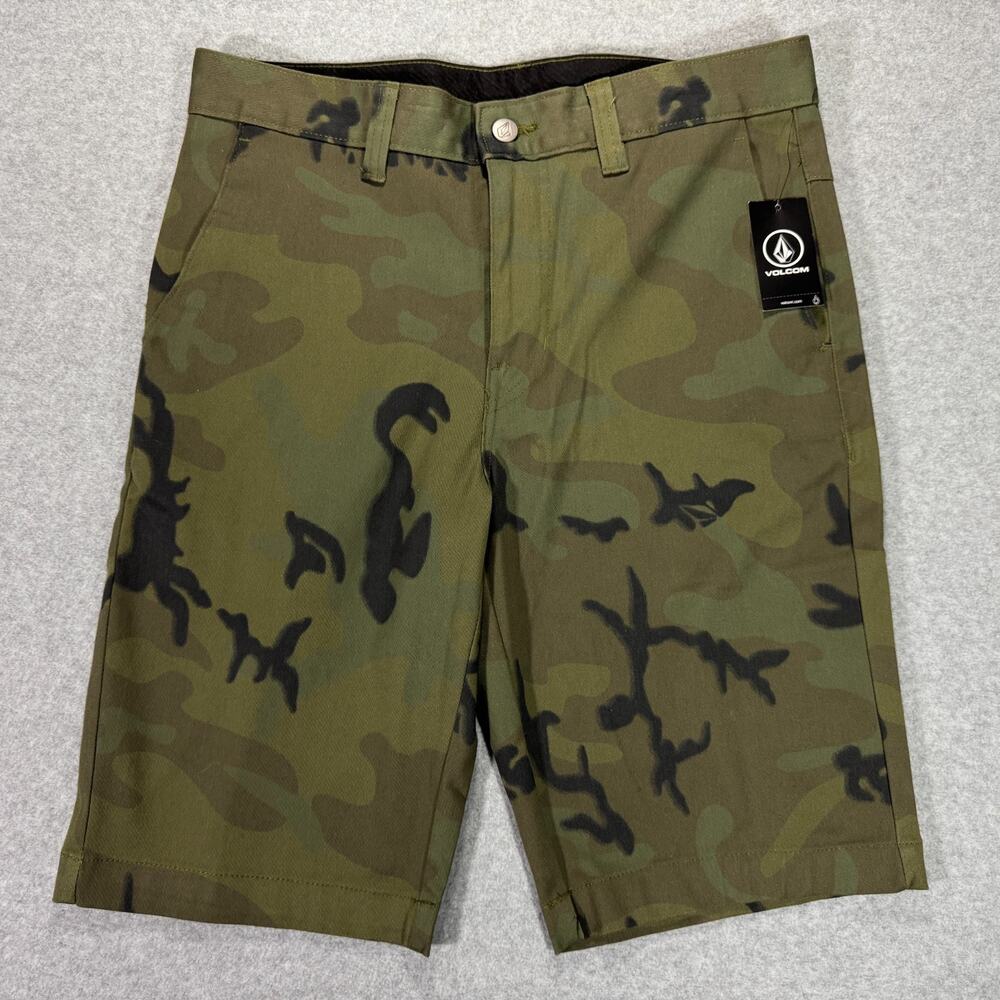 Volcom Vmonty Stretch 22" Men's Camo Chino Shorts 29x11 (Fits 31) NWT